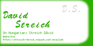 david streich business card